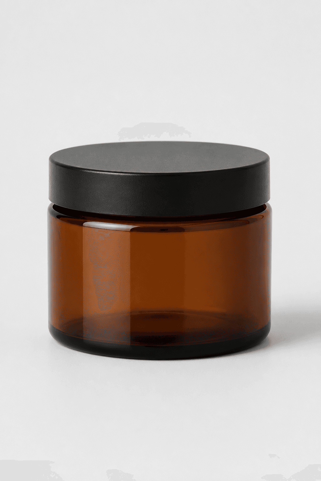 Amber Glass Cosmetic Jars 2oz 4oz 8oz
