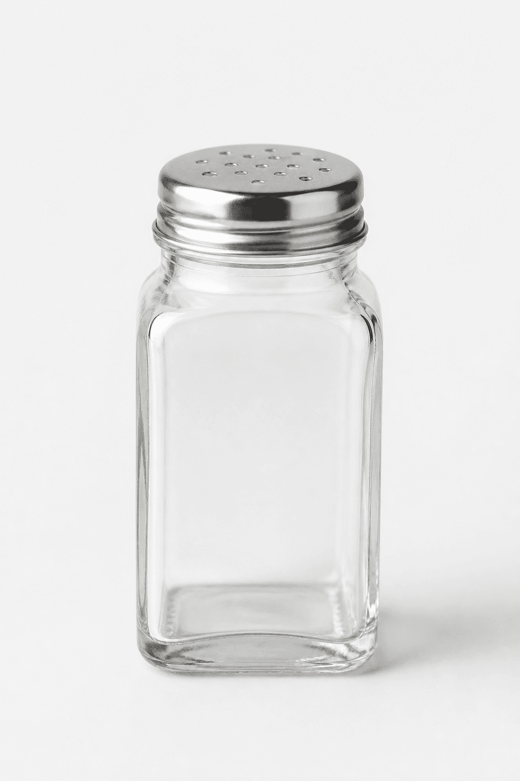 Clear Square Glass Spice Jars 6oz